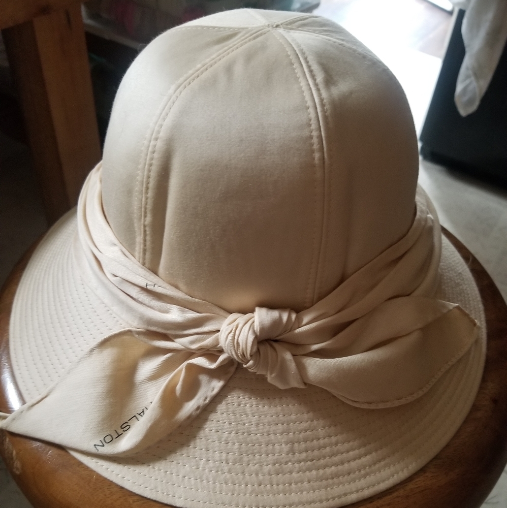 RARE HALSTON Vintage Silk Safari Hat